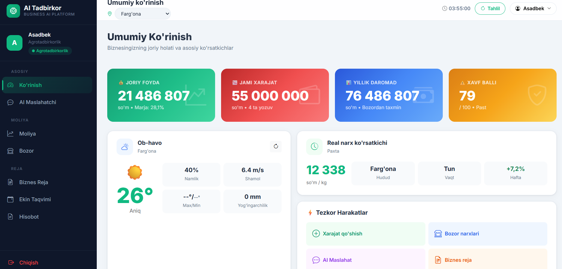 Dashboard Mockup